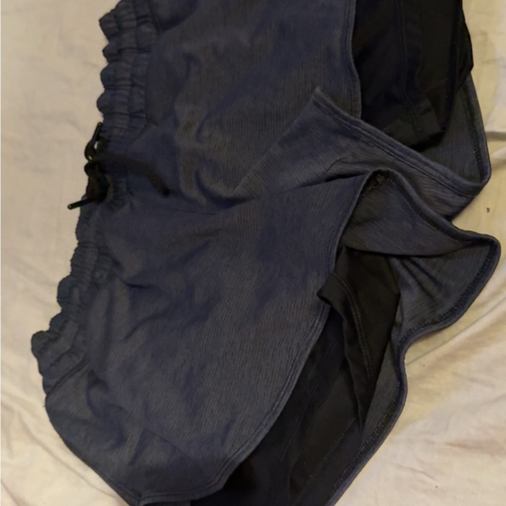 Blue and Black Athletic Shorts